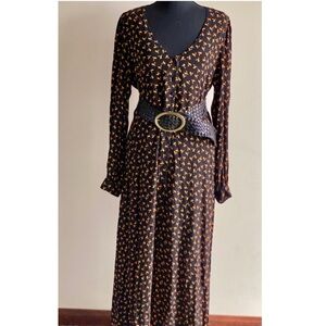 Just female printed viscose maxi dress Copenhagen brand contemporary long dress